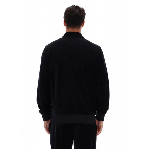 FILA MENS MALAKAI TRACK TOP WITH PRINTED STRIPES -BLACK