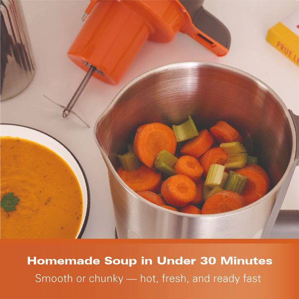 Hamilton Beach 3-in-1 Soup Maker, Smoothie Blender and Jam Maker - Grey