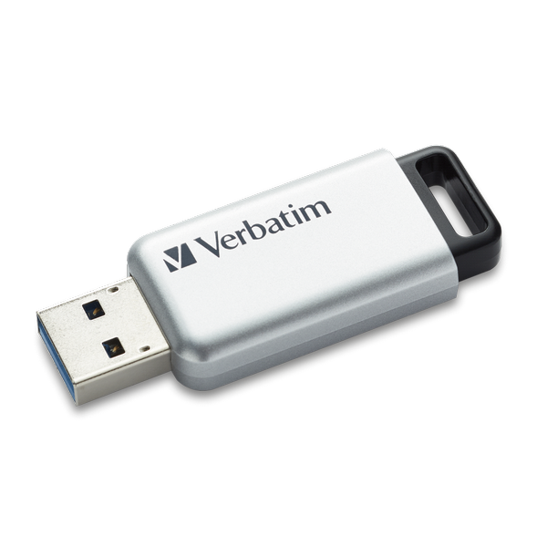 Verbatim Silver/Black Secure Pro USB 3.0 Flash Drive 32GB 98665