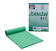 Pukka A4 Irlen Pad 4 Hole Punched Green - 100 page