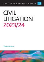 Civil Litigation 2023/2024: Legal Practice Course Guides (LPC)