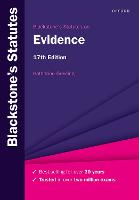 Blackstone's Statutes on Evidence (PDF eBook)
