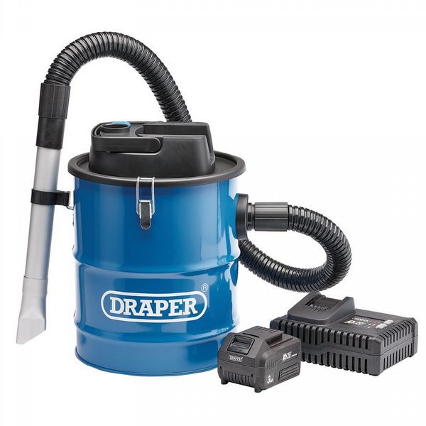 Draper D20 20V Ash Vacuum Cleaner With 1X 3.0Ah Battery And Fast Charger
