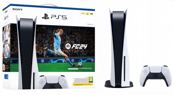 PlayStation 5 Disc Console with EA Sports FC 24