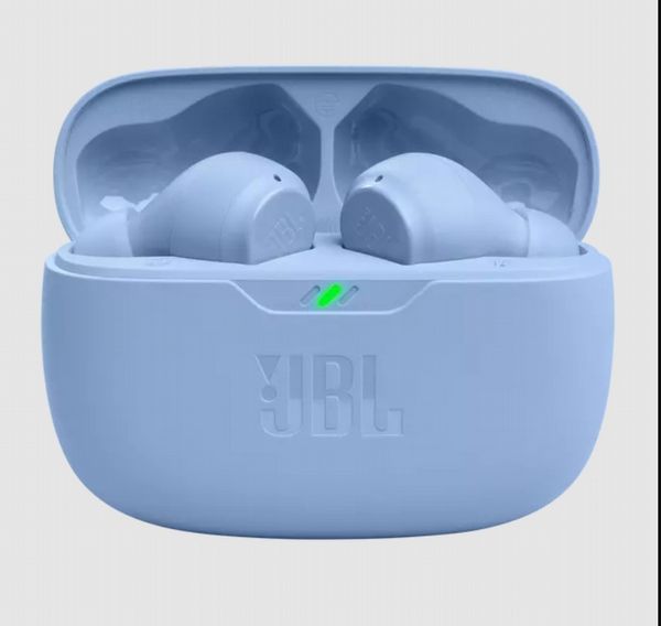 JBL - Wave Beam Headphones - Blue