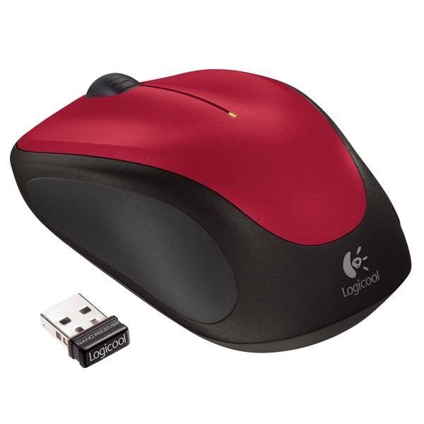 Logitech M235 Optical Wireless Mouse (Red)