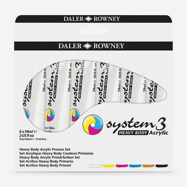 Daler-Rowney : System3 : Heavy Body : 59ml : Process Set of 6