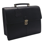 Foray Leather Briefcase - Black - Each
