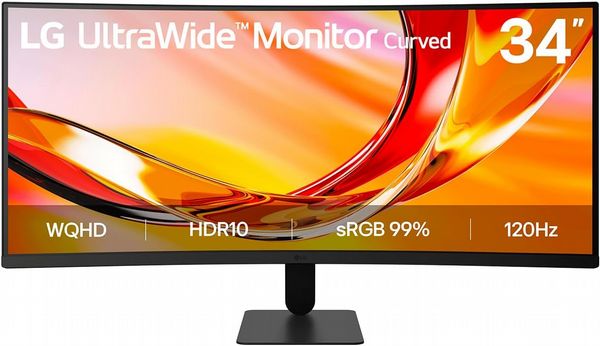 LG UltraWide 34U601B-B 34-inch Curved QHD Monitor
